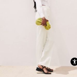 ZARA - VENTED STRAIGHT-LEG TROUSERS